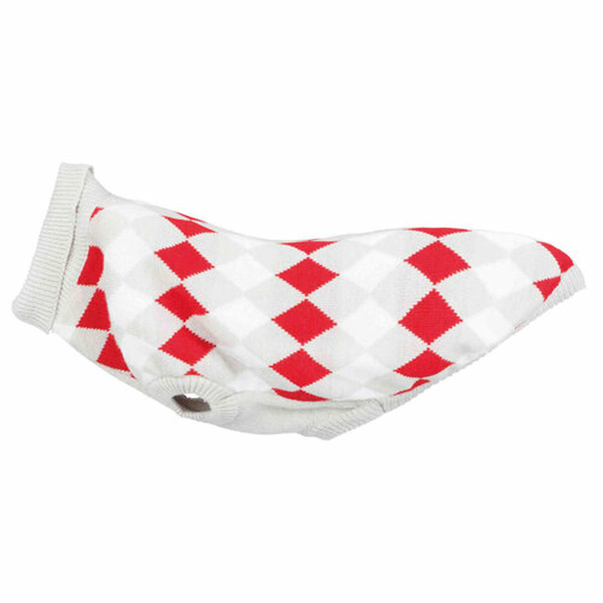 Maglione per Cani Trixie Bianco Rosso Grigio M - Immagine 2