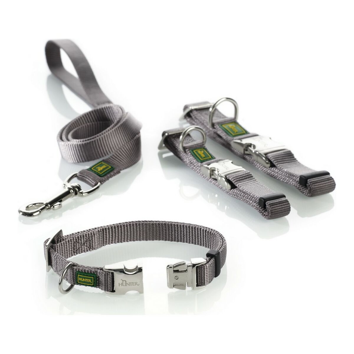Collare per Cani Hunter Alu-Strong Grigio Taglia M (40-55 cm) - Immagine 2