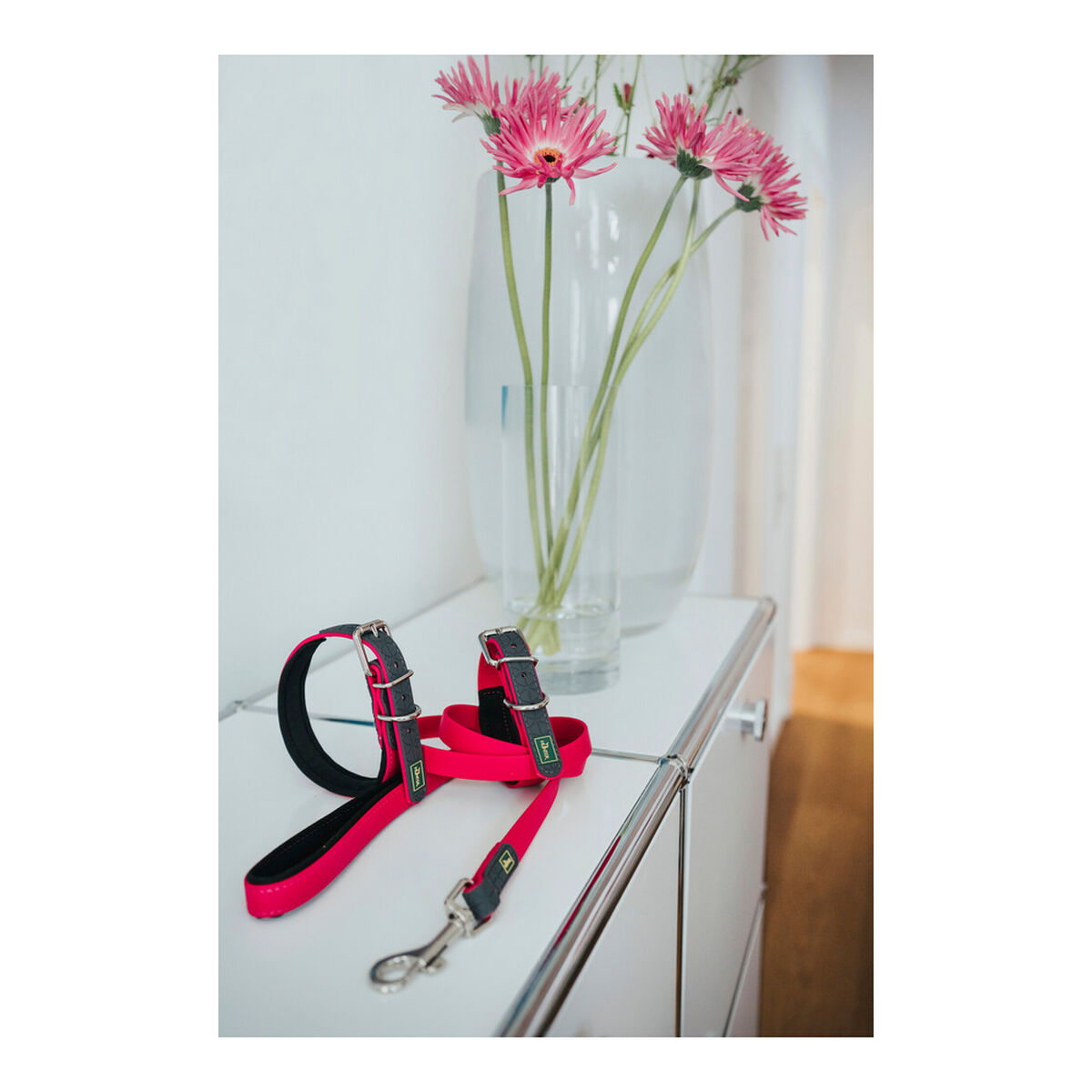Guinzaglio per Cani Hunter CONVENIENCE 2 x 120 cm Rosa - Immagine 2
