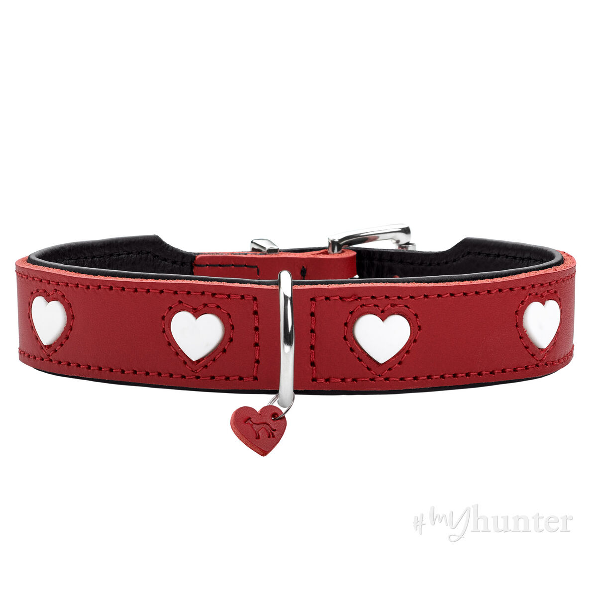 Collare per Cani Hunter Love XS/S 30-34 cm Rojo/Blanco - Immagine 4