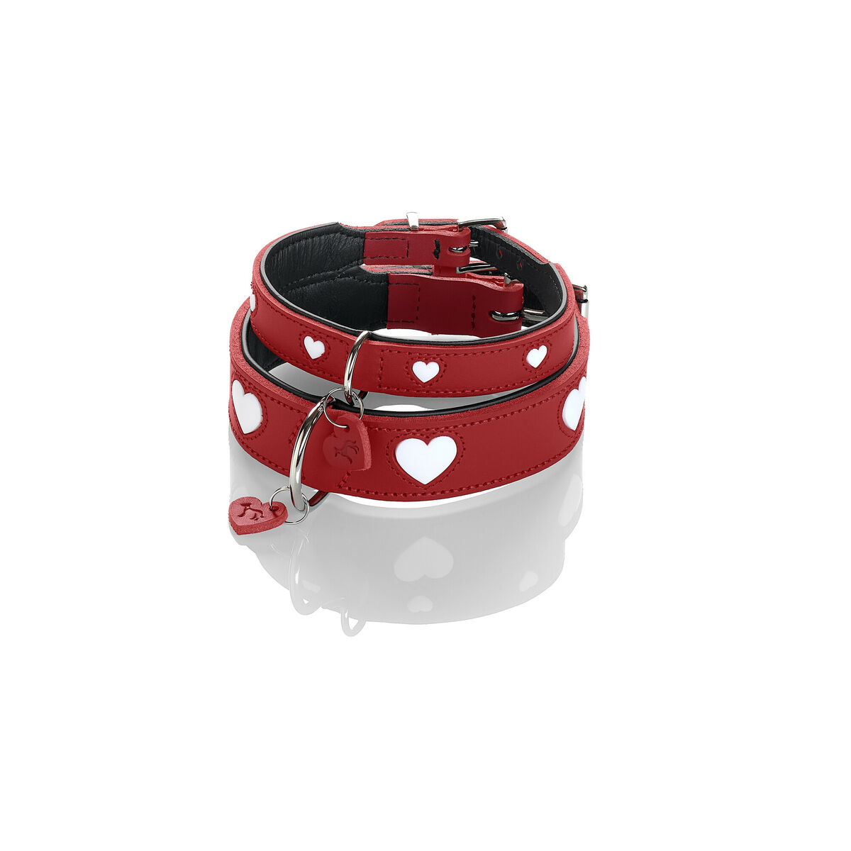 Collare per Cani Hunter Love XS/S 30-34 cm Rojo/Blanco - Immagine 5