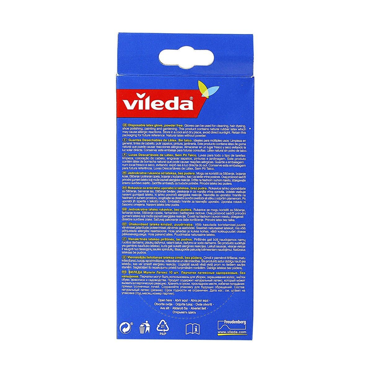 Guanti Vileda 10 Pezzi S/M - Immagine 2