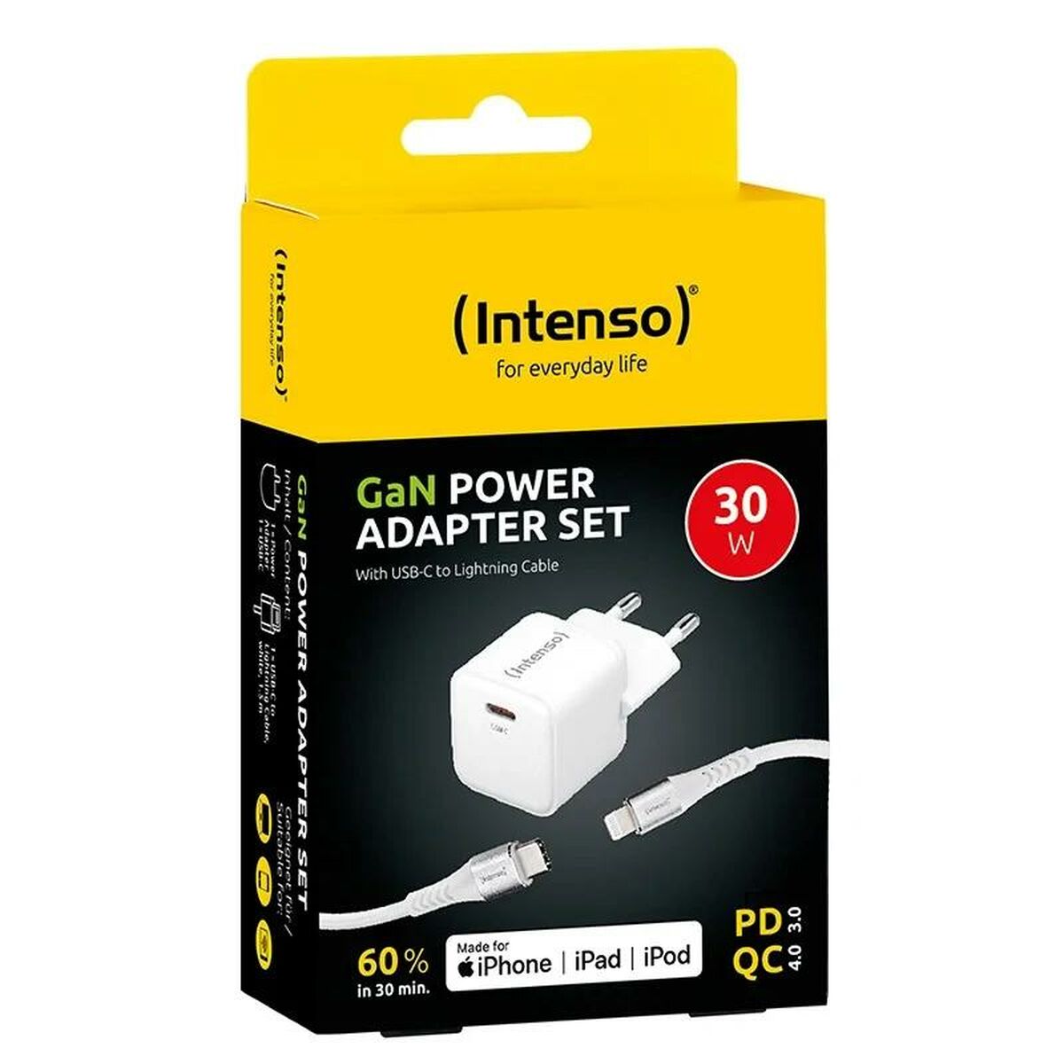 Caricabatterie da Parete INTENSO W30C Bianco 30 W - Immagine 2