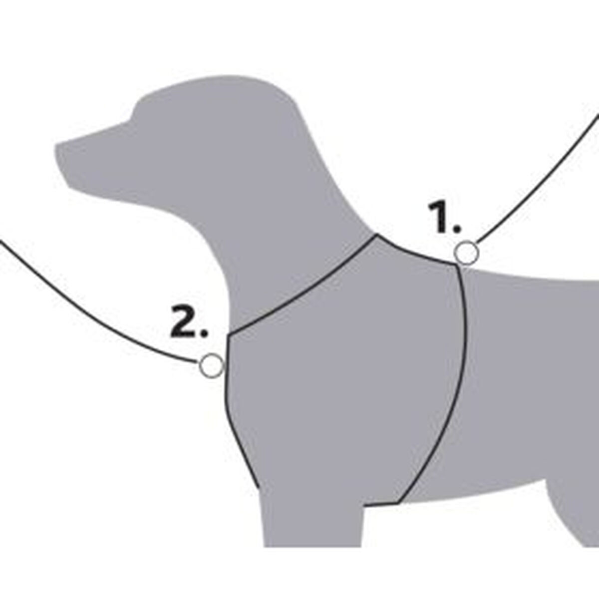 Imbracatura per Cani Trixie Premium Trekking Rosso Grafite M - Immagine 6