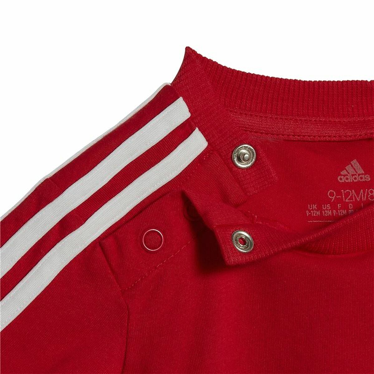 Completo Sportivo per Neonati Adidas Three Stripes Rosso - Immagine 5