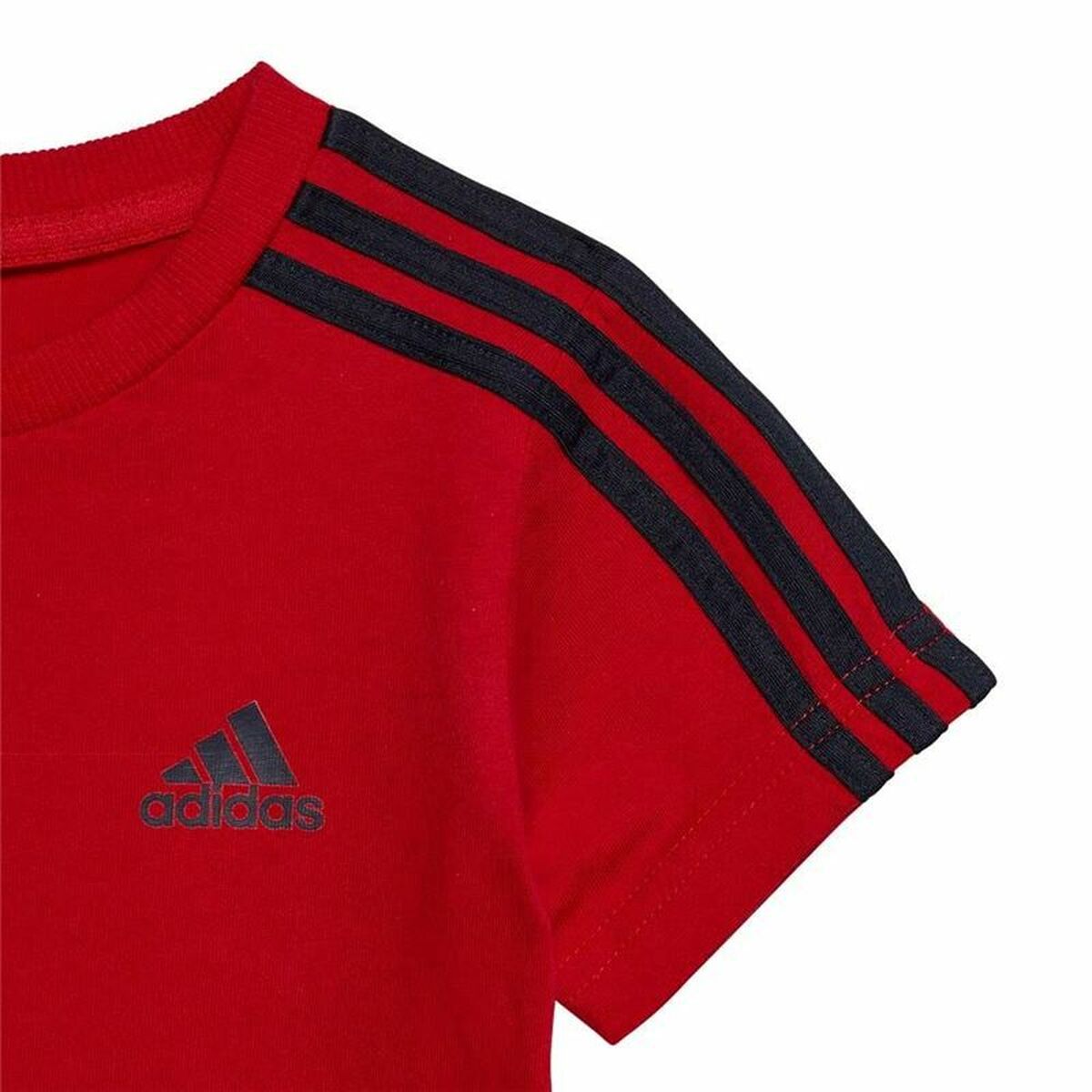 Completo Sportivo per Bambini Adidas 3 Stripes Rosso - Immagine 2