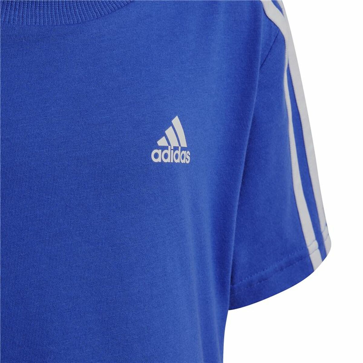 Completo Sportivo per Bambini Adidas 3 Stripes Azzurro - Immagine 7