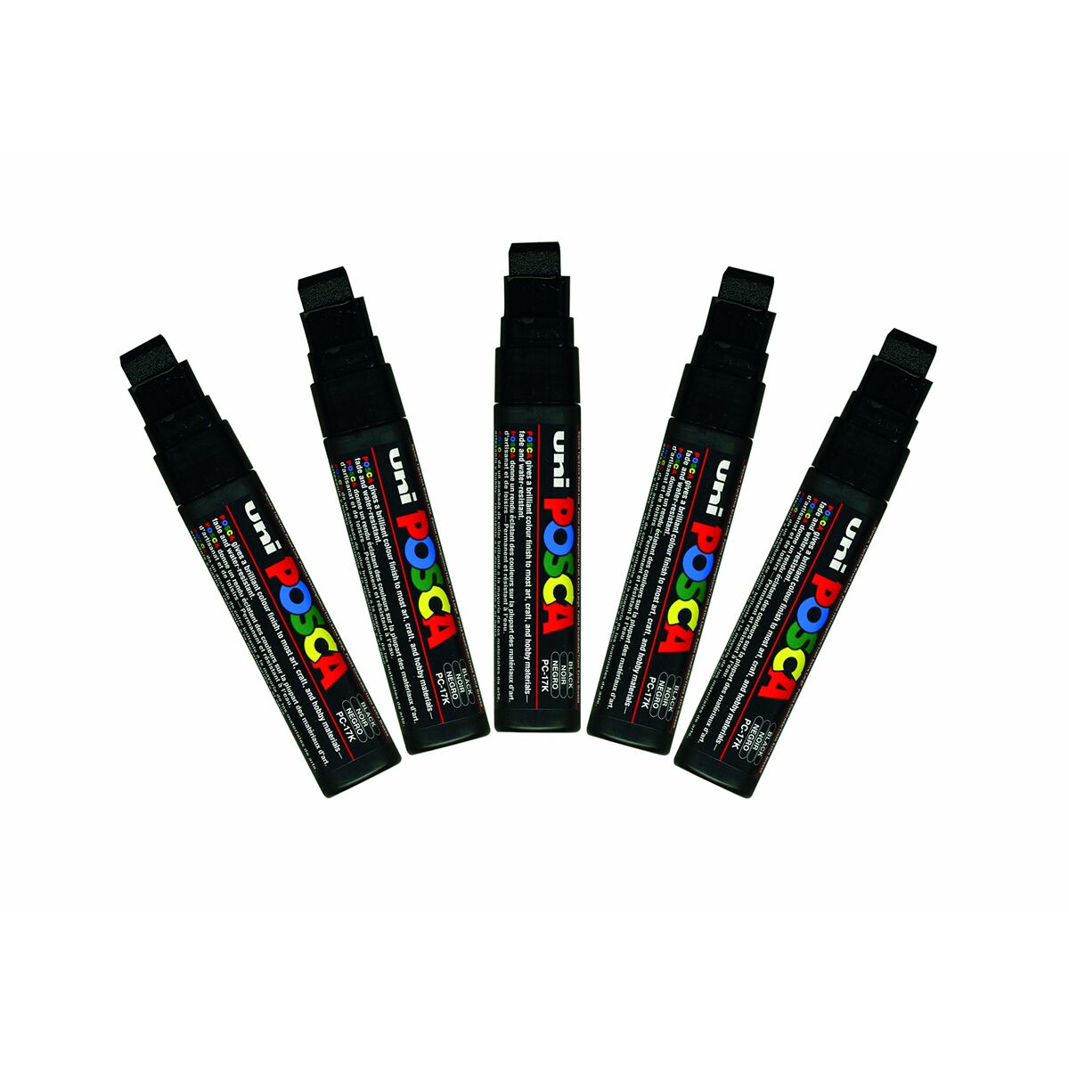 Pennarelli POSCA PC-17K Nero (5 Unità) - Immagine 2