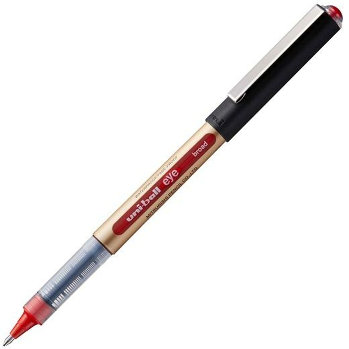 Penna a inchiostro liquido Uni-Ball Rollerball Eye Broad UB-150 Rosso 1 mm (12 Pezzi) - Immagine 2