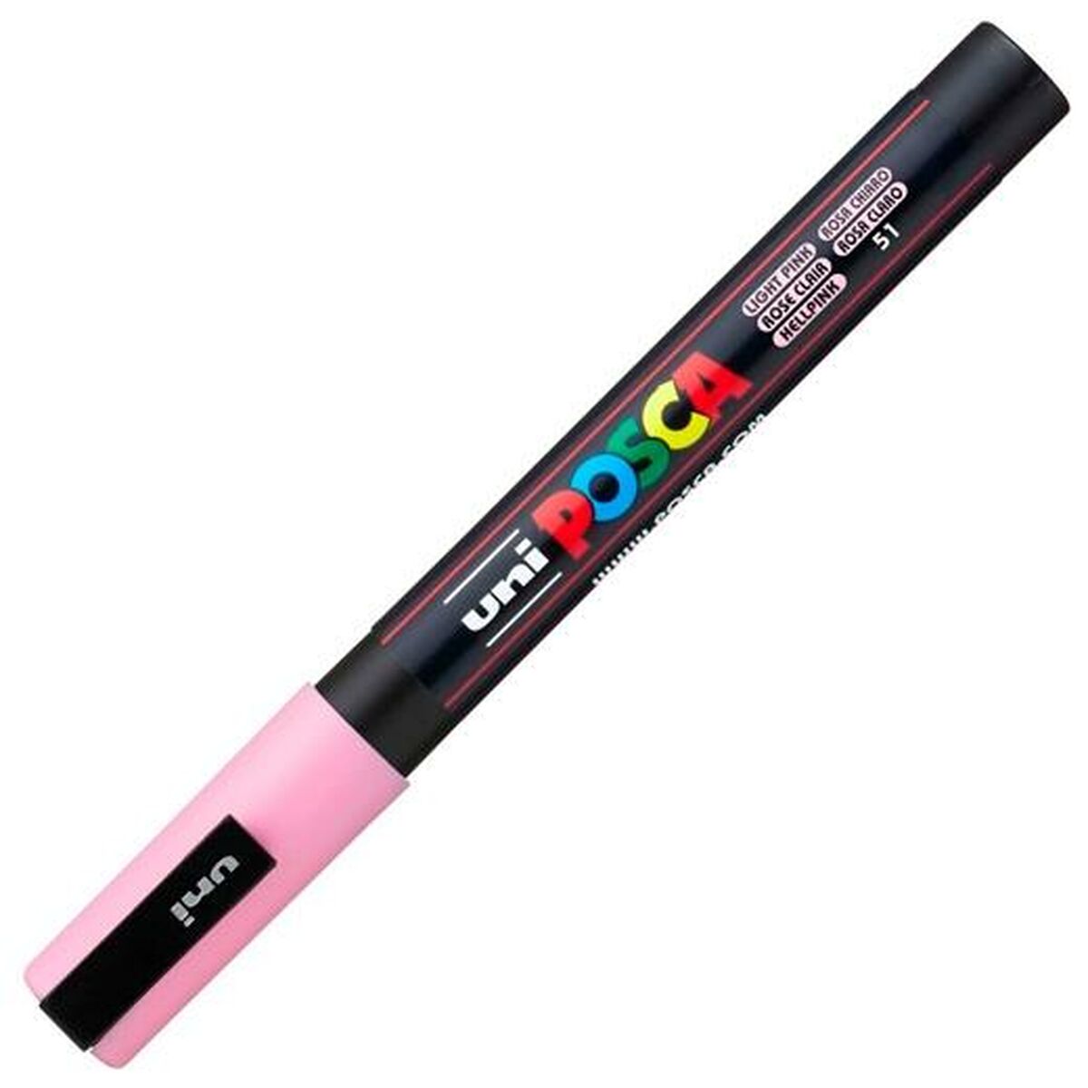 Pennarello per vernice acrilica POSCA PC-3M Rosa chiaro 0,9-1,3 mm (6 Unità) - Immagine 2