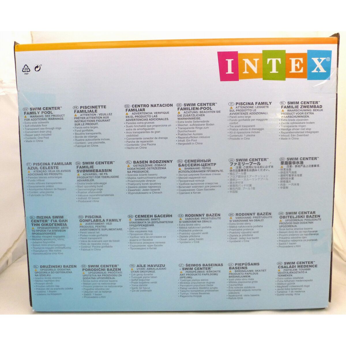 Piscina Gonfiabile per Bambini Intex 460 L 185 x 53 x 180 cm (3 Unità) - Immagine 7