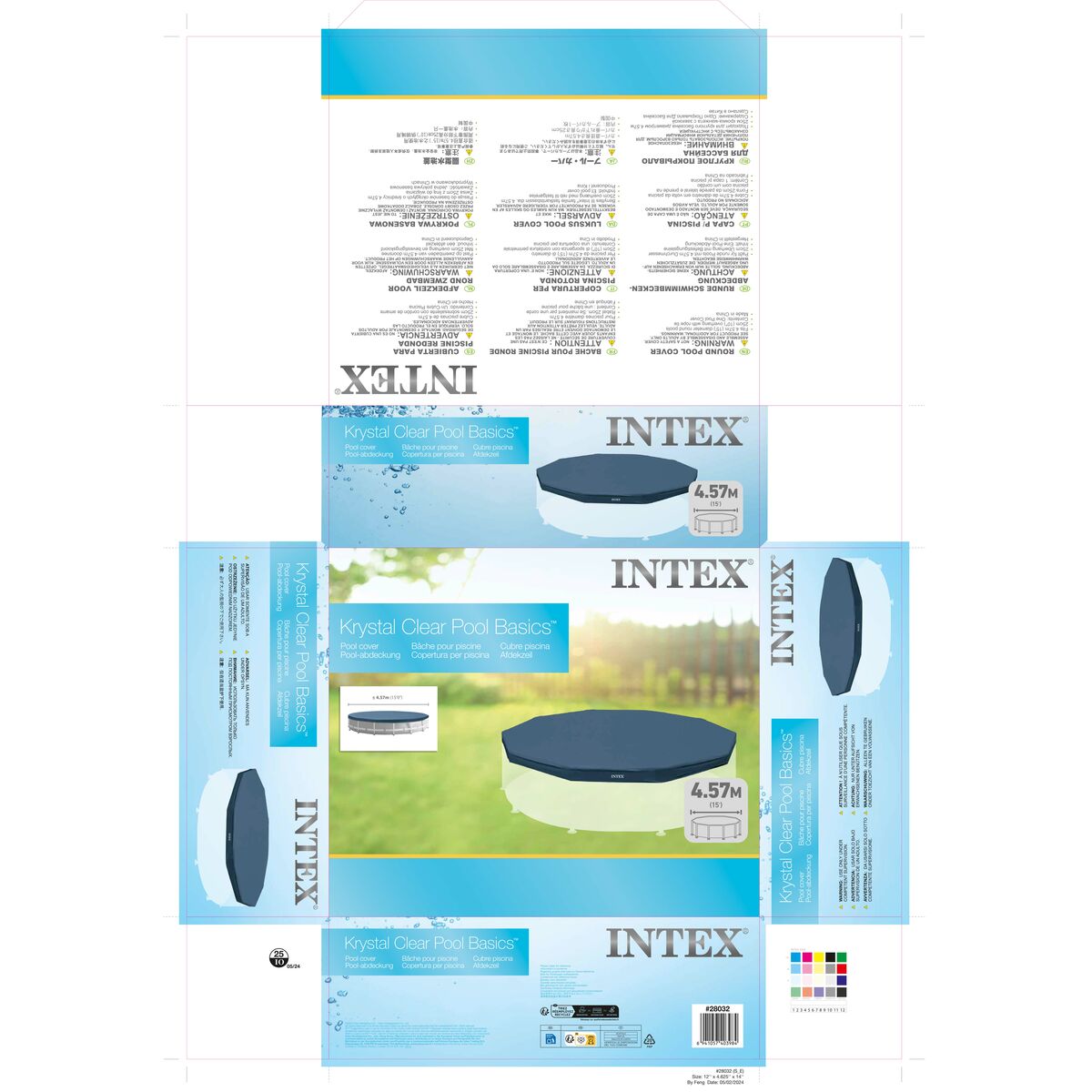 Copertura per piscina Intex 28032 Ø 457 cm 457 x 25 x 457 cm - Immagine 7