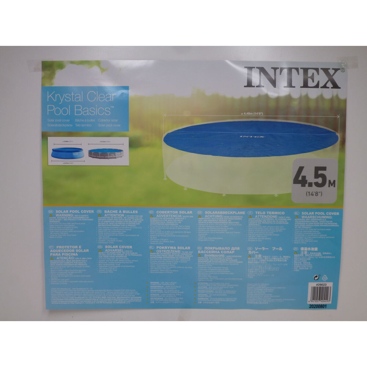 Copertura per piscina Intex 29023 EASY SET/METAL FRAME Ø 448 cm 419 x 419 cm - Immagine 8