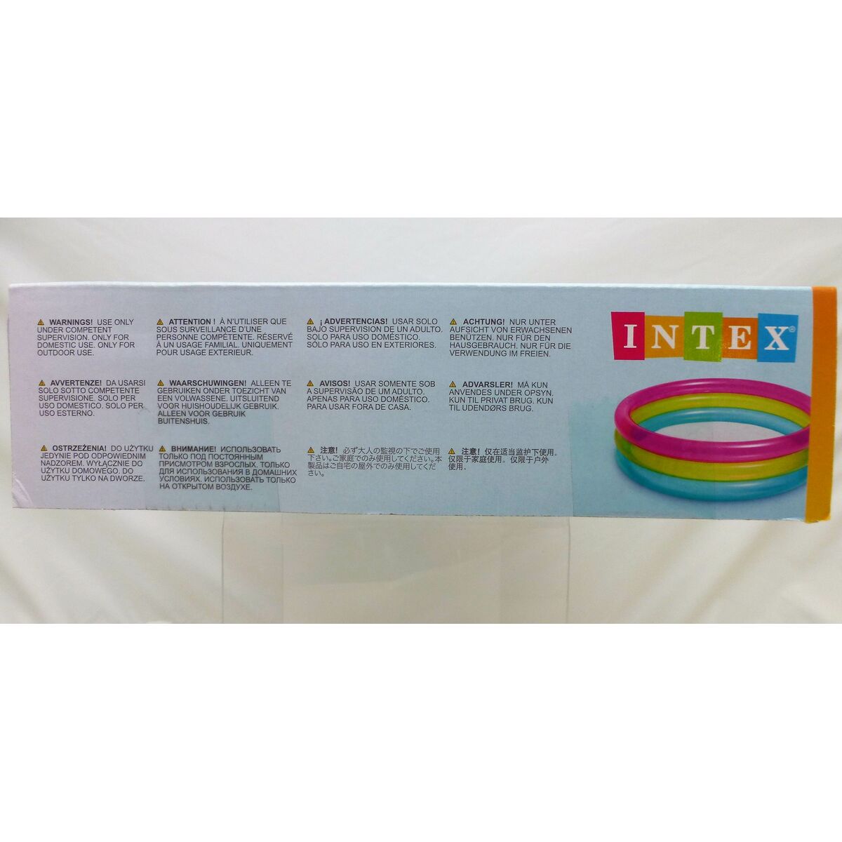Piscina Gonfiabile per Bambini Intex Arcobaleno Anelli 63 L 86 x 25 x 86 cm (12 Unità) - Immagine 7