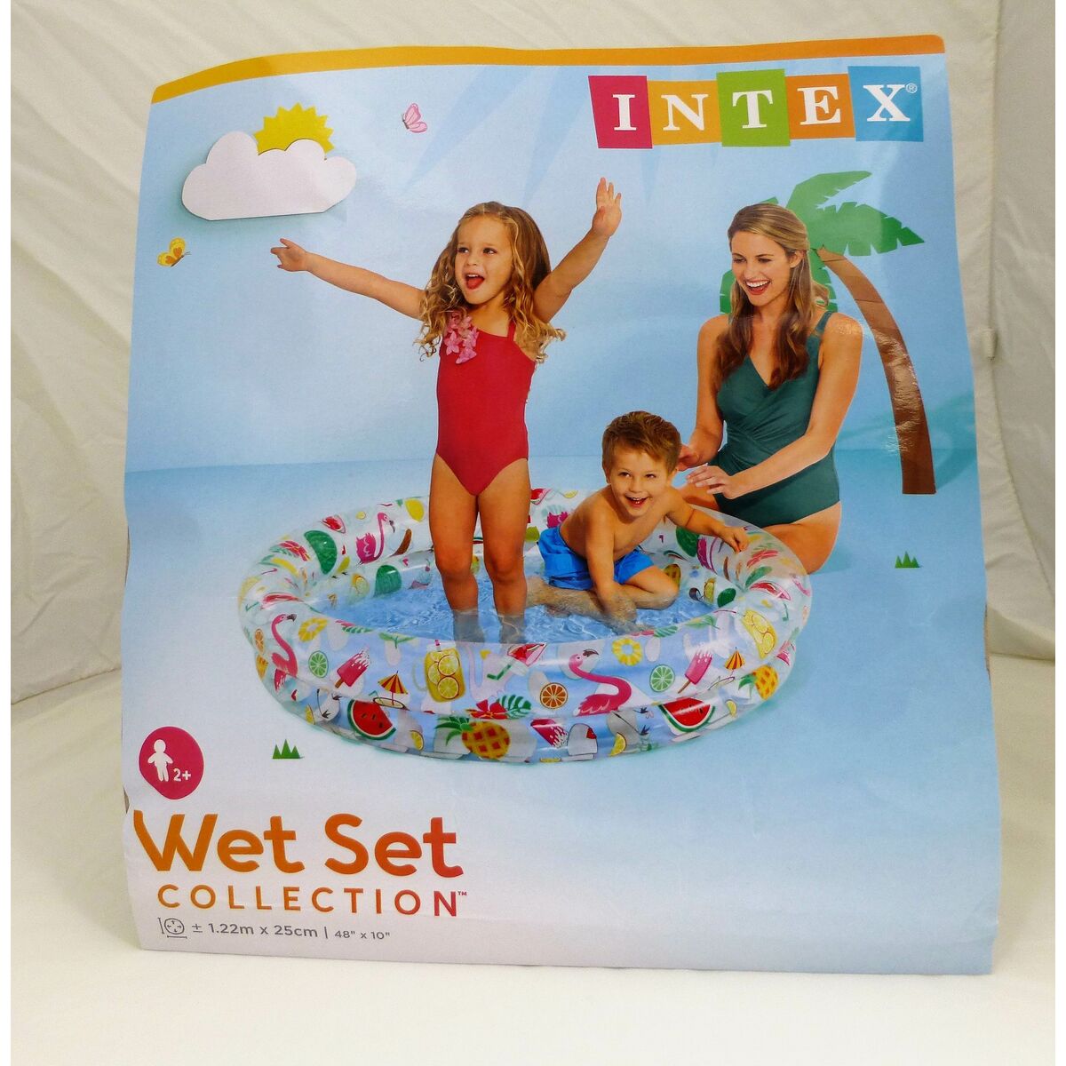 Piscina Gonfiabile per Bambini Intex Tropicale Anelli 150 l 122 x 25 cm (12 Unità) - Immagine 7
