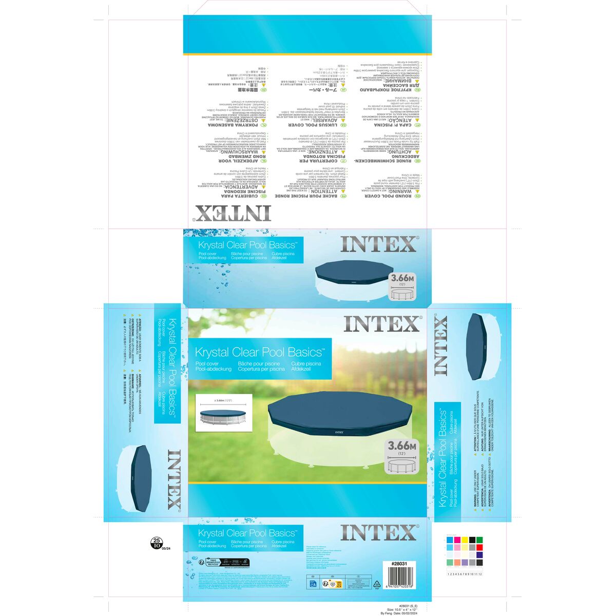Copertura per piscina Intex 28031 METAL FRAME 366 x 25 x 366 cm - Immagine 8