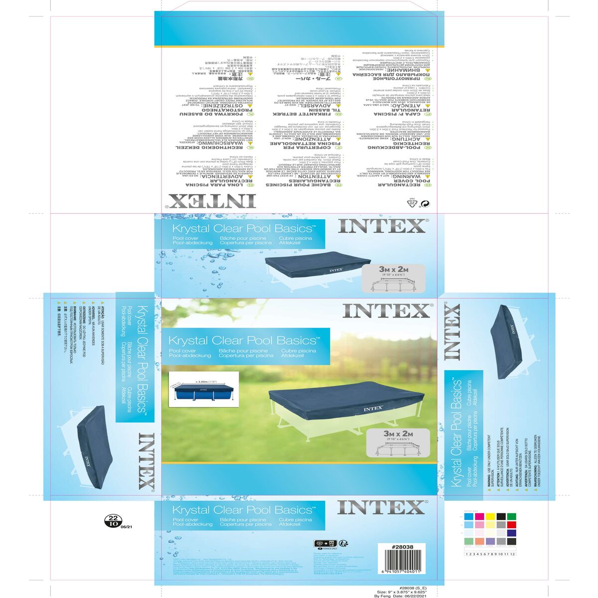 Copertura per piscina Intex 28038 300 x 20 x 200 cm - Immagine 8