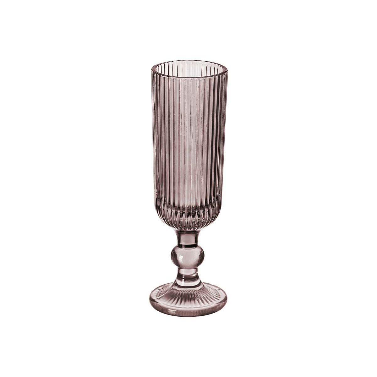 Calice da champagne Vivalto Grigio Rosa Vetro 160 ml Righe (6 Unità) - Immagine 2