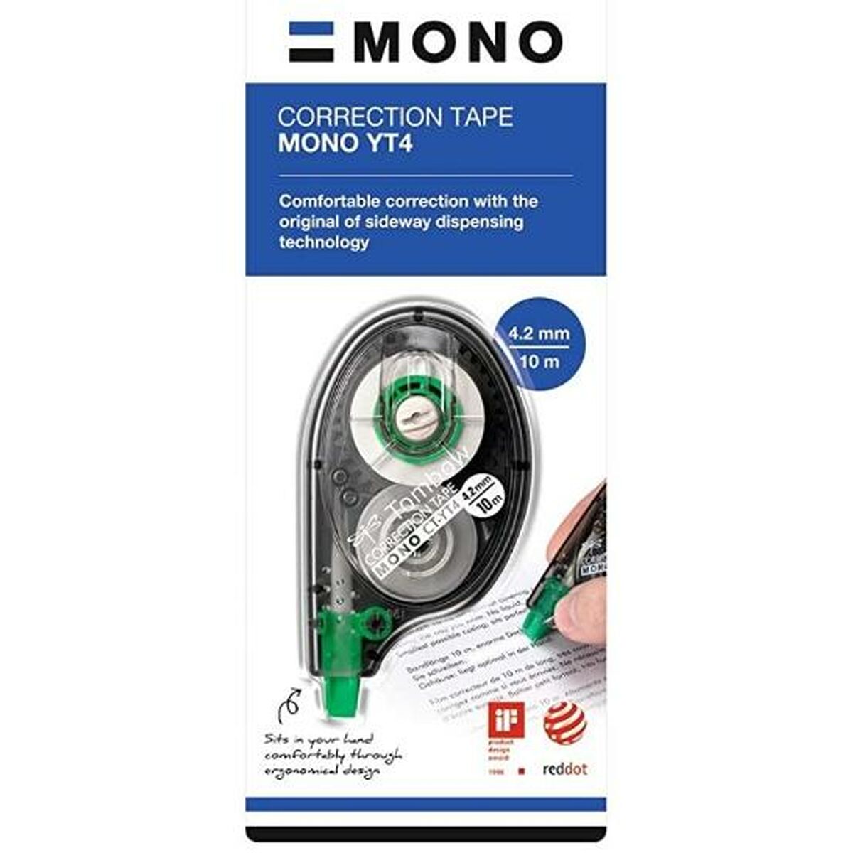 Correttore a Nastro Tombow Mono 4,2 mm x 10 m (12 Unità) - Immagine 2
