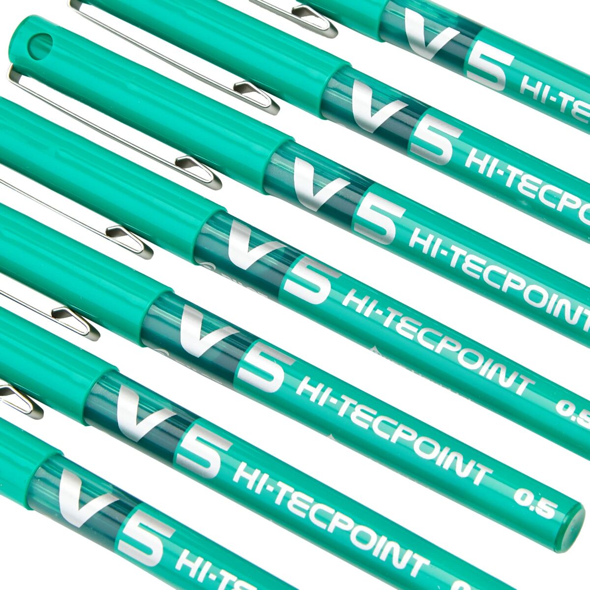 Penna a inchiostro liquido Pilot V-5 Hi-Tecpoint Verde 0,3 mm (12 Unità) - Immagine 4