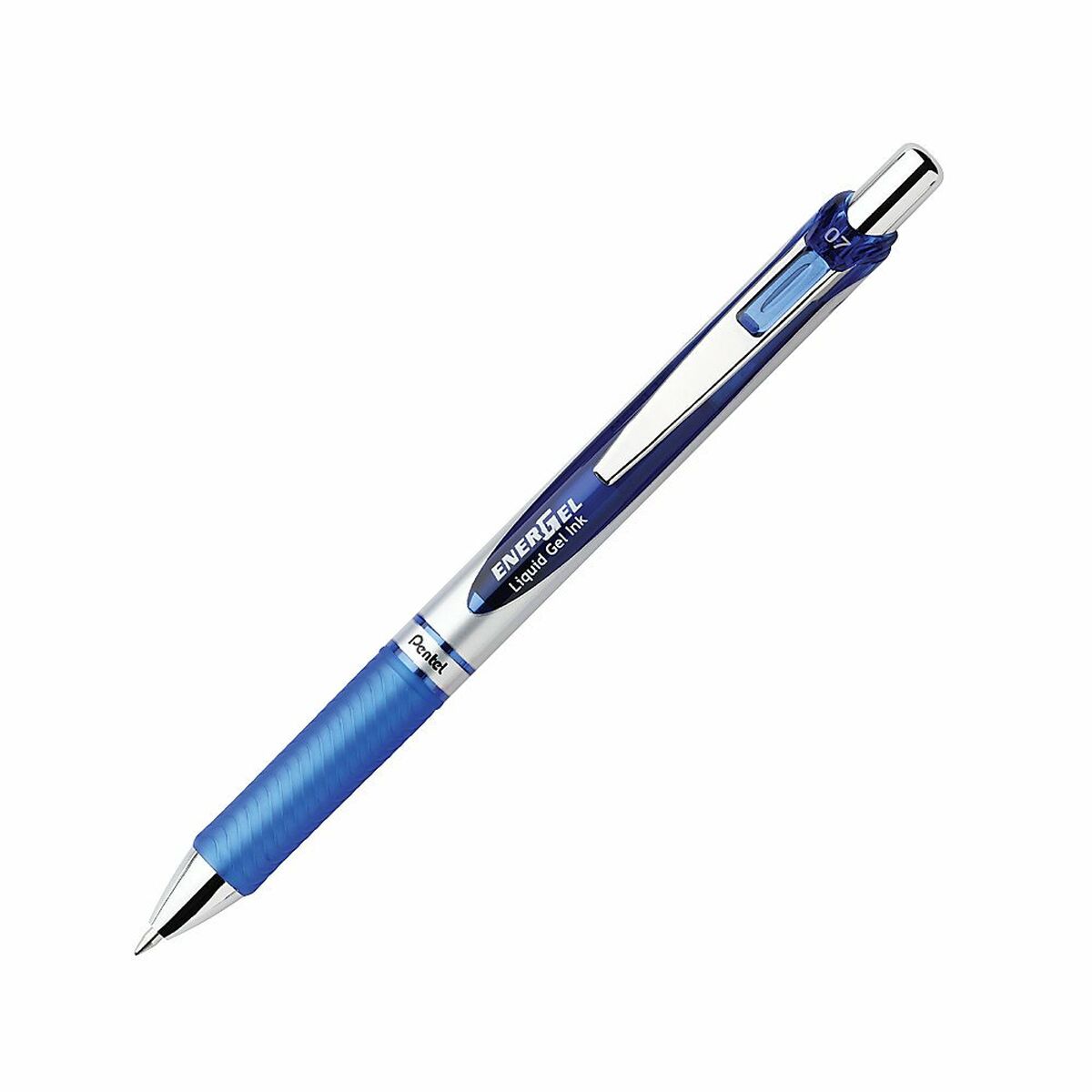 Penna gel Pentel Energel XM Klick 0.7 Azzurro 12 Pezzi - Immagine 3