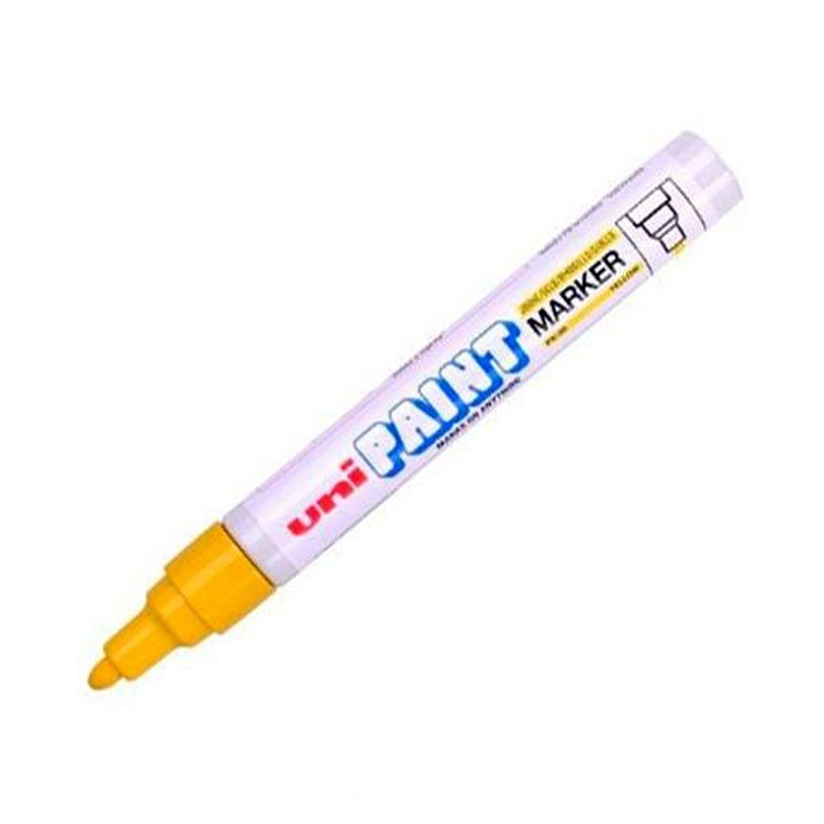 Marcatore permanente Uni-Ball PX-20 Giallo 2,8 mm (12 Unità) - Immagine 2