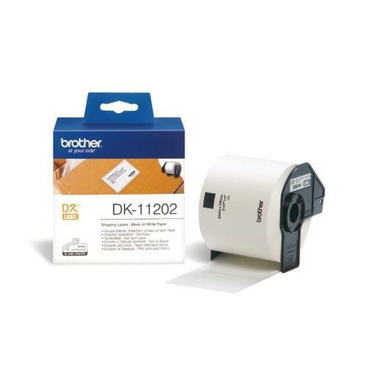 Etichette per Stampante Brother DK-11202 Nero/Bianco 62 x 100 mm (3 Unità) - Immagine 3
