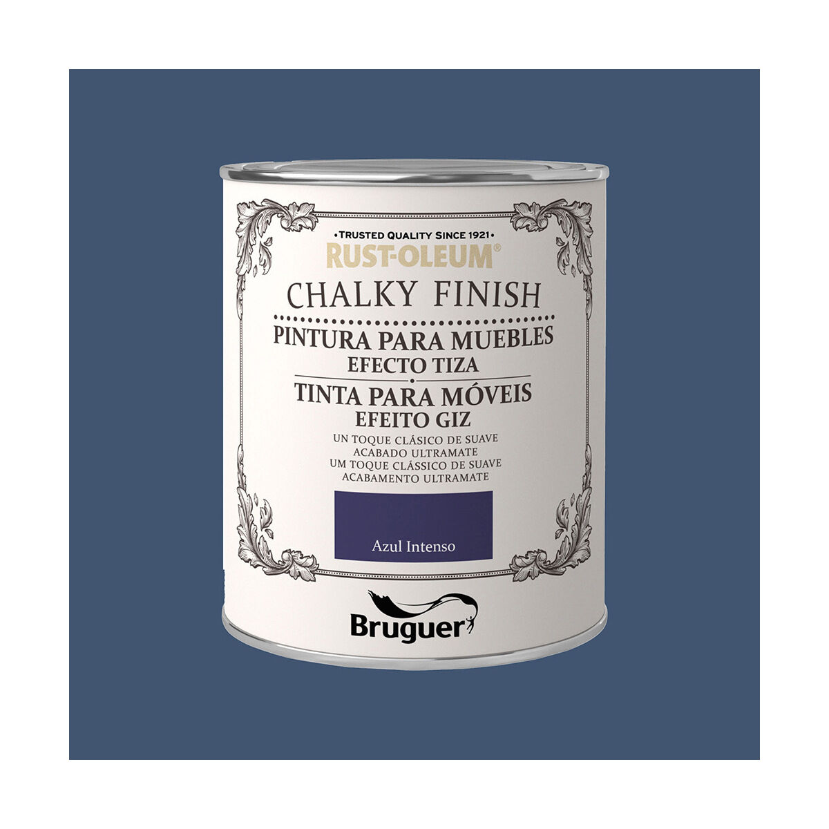 Pittura Bruguer Chalky Finish Azzurro 750 ml - Immagine 2