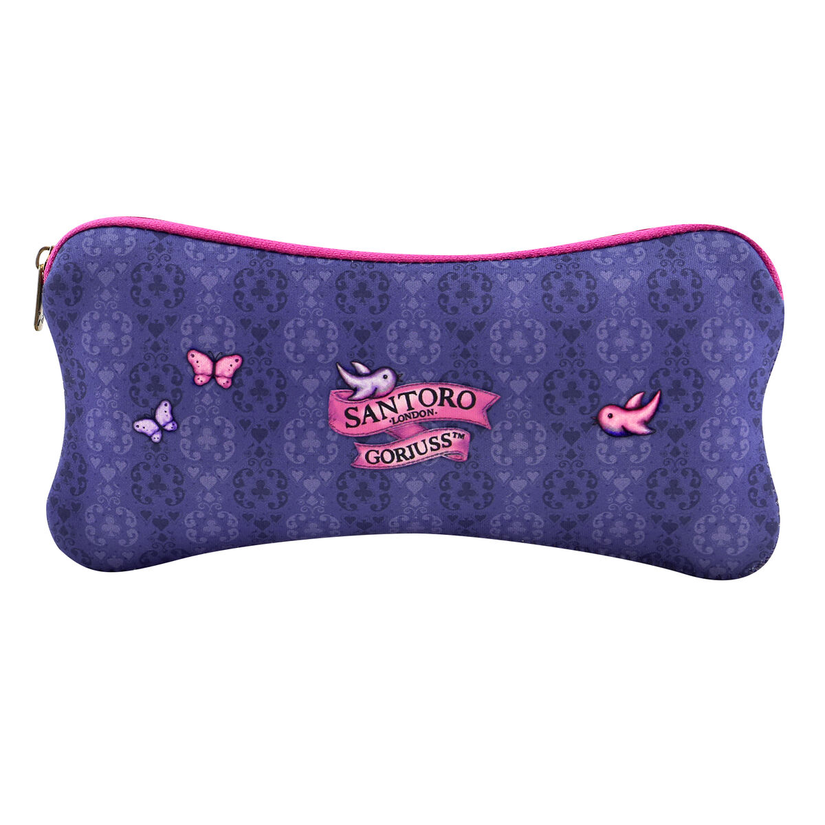 Astuccio Scuola Gorjuss Cheshire cat Viola (22 x 11.3 x 1 cm) - Immagine 2