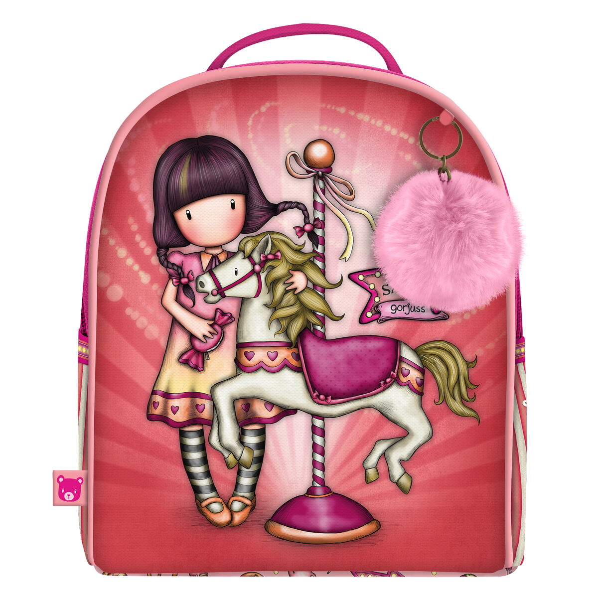 Zaino Scuola Gorjuss Carousel Salmone 20 x 22 x 10 cm
