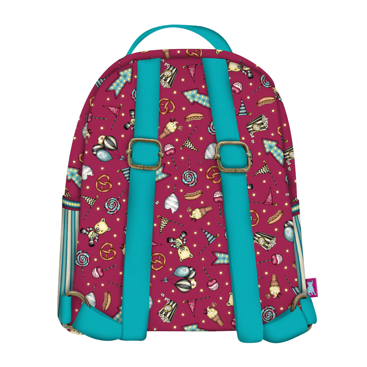 Zaino Scuola Gorjuss Fireworks Rosso Granato 20 x 22 x 10 cm - Immagine 2