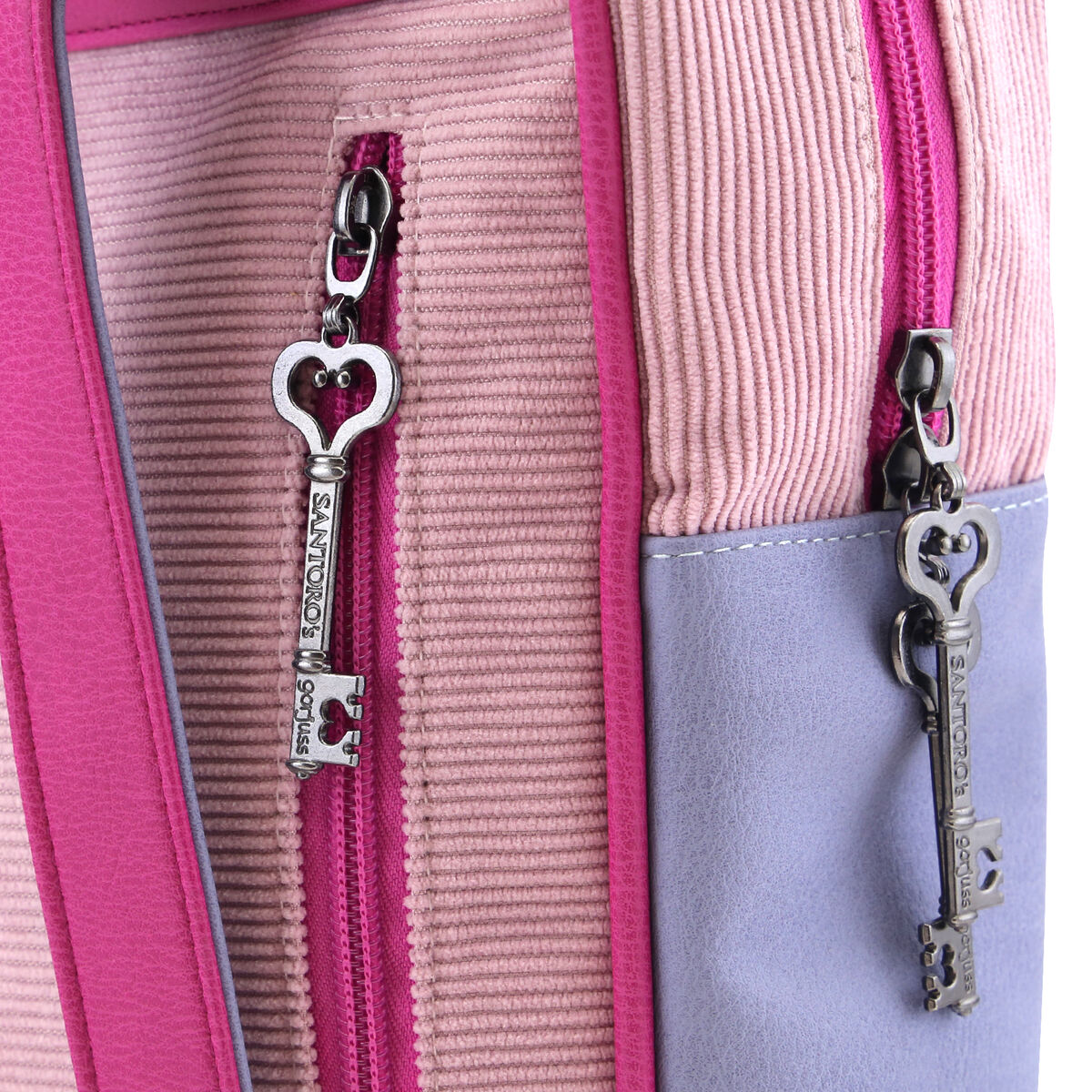 Zaino Gorjuss Cheshire cat Rosa Viola (27 x 10 x 37 cm) - Immagine 4