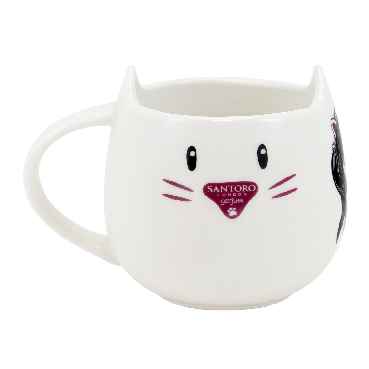 Tazza con Piatto Gorjuss Ruby wild Grigio Ceramica Sottobicchieri Tazza - Immagine 2