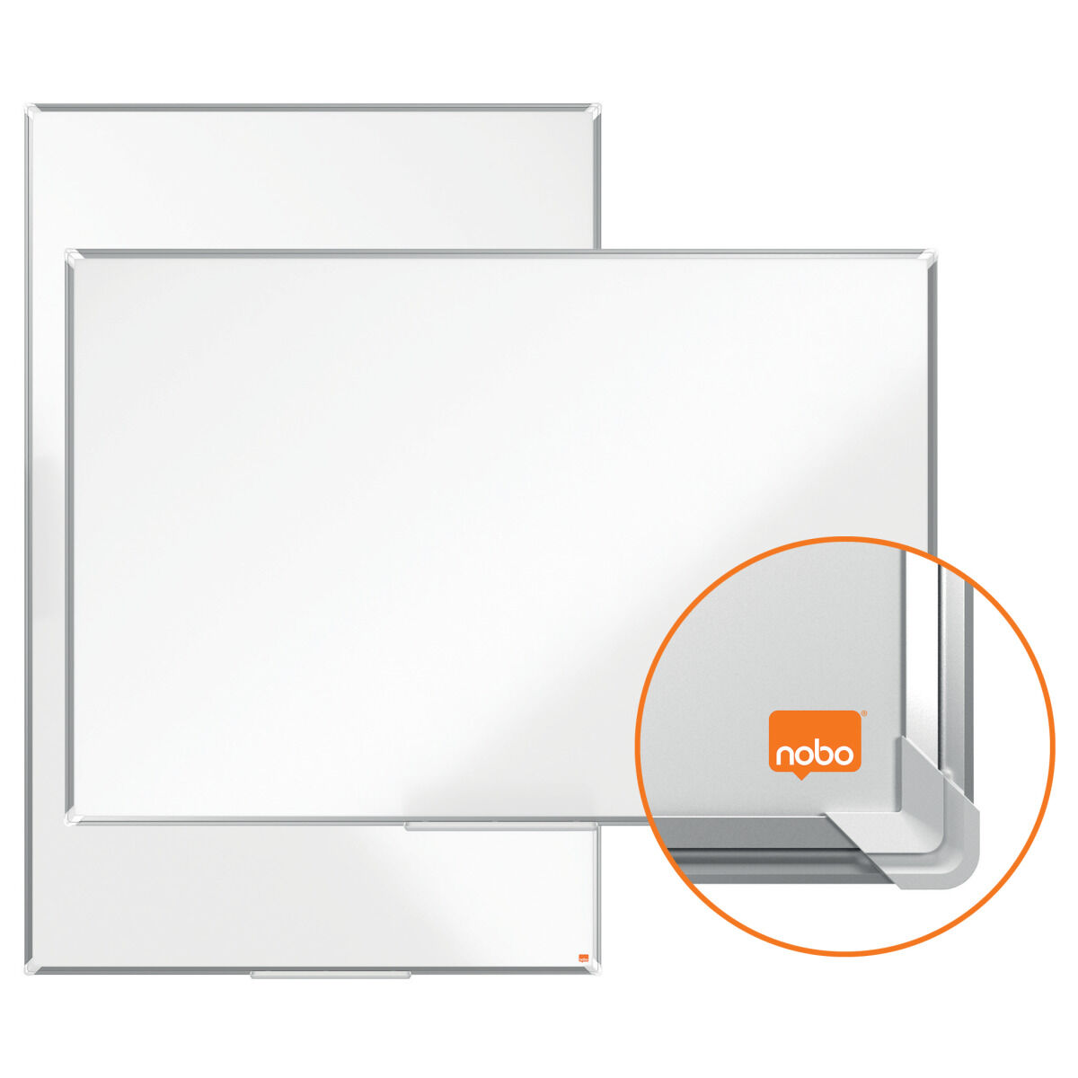 Lavagna magnetica Nobo Premium Plus Bianco Alluminio 240 x 120 cm - Immagine 4