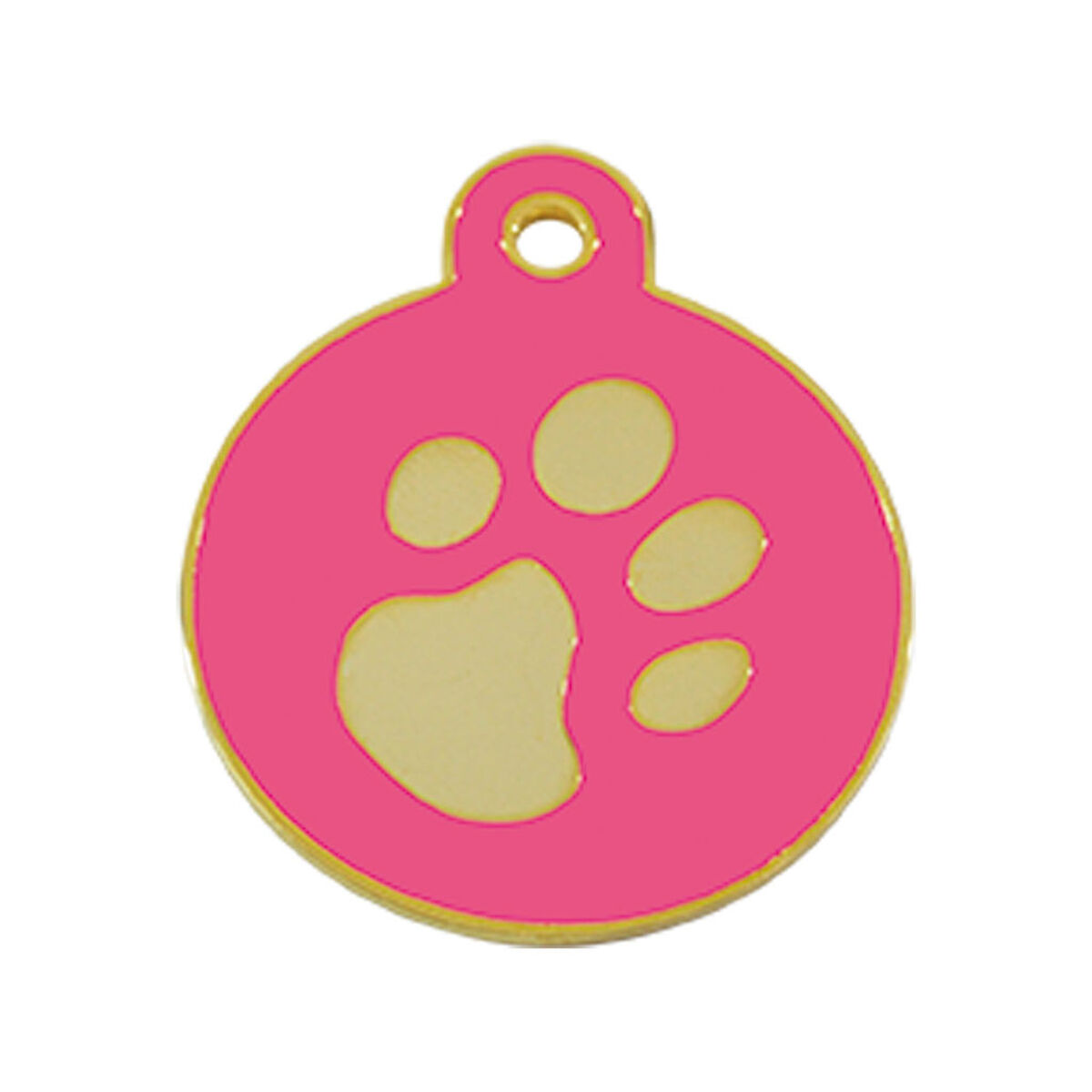 Targhetta per collana Imarc Circle Rosa Dorato