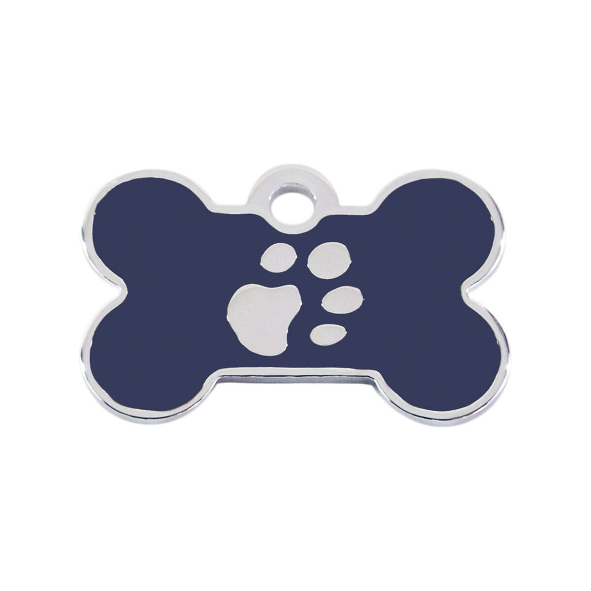Targhetta per collana Imarc Bone Azzurro Argento