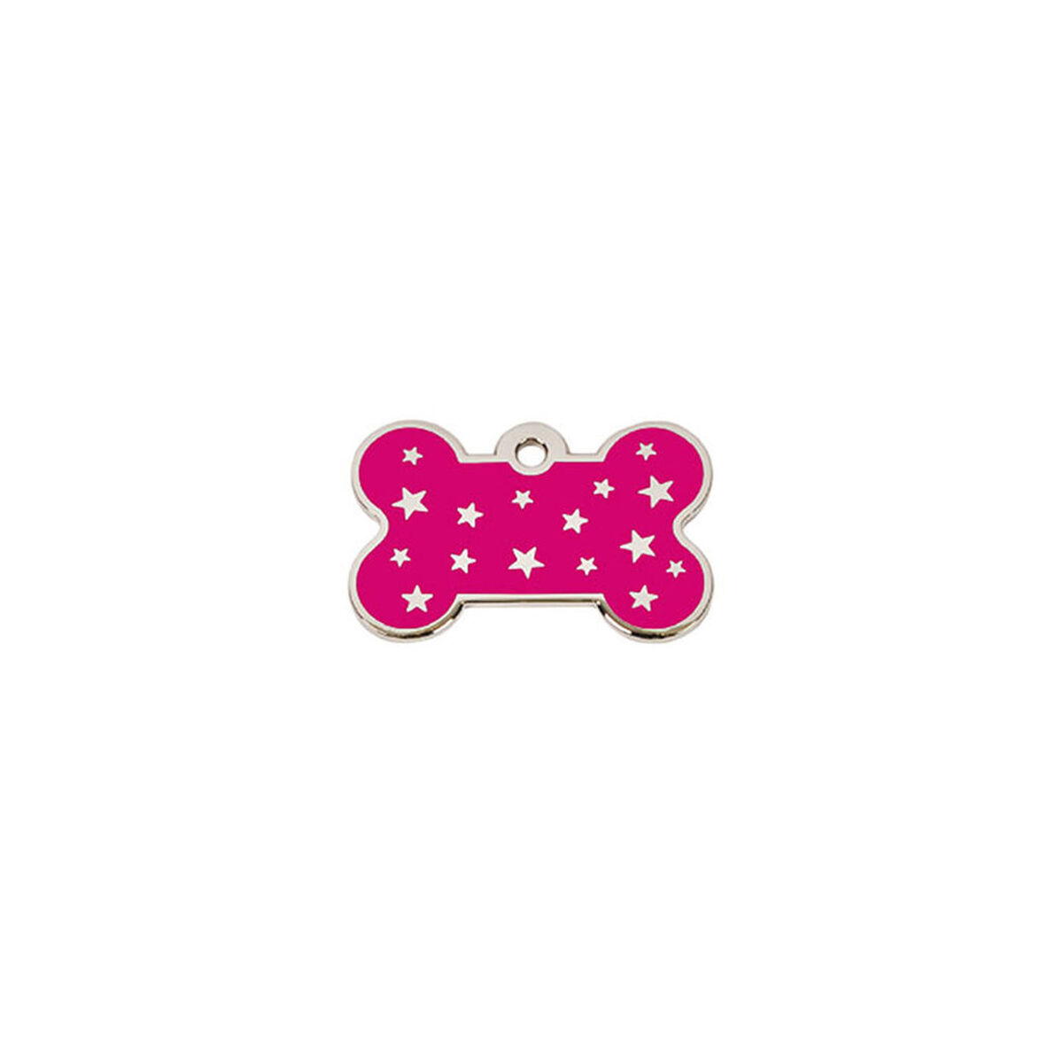 Targhetta per collana Imarc PetScribe Passion Rosa Argento