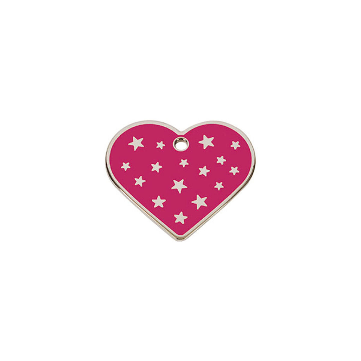 Targhetta per collana Imarc PetScribe Passion Rosa Argento