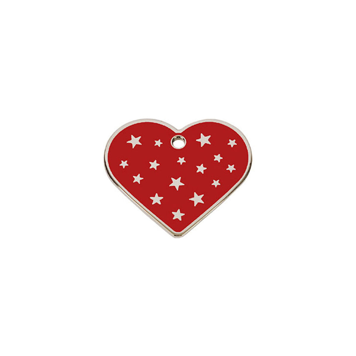 Targhetta per collana Imarc PetScribe Passion Rosso Argento