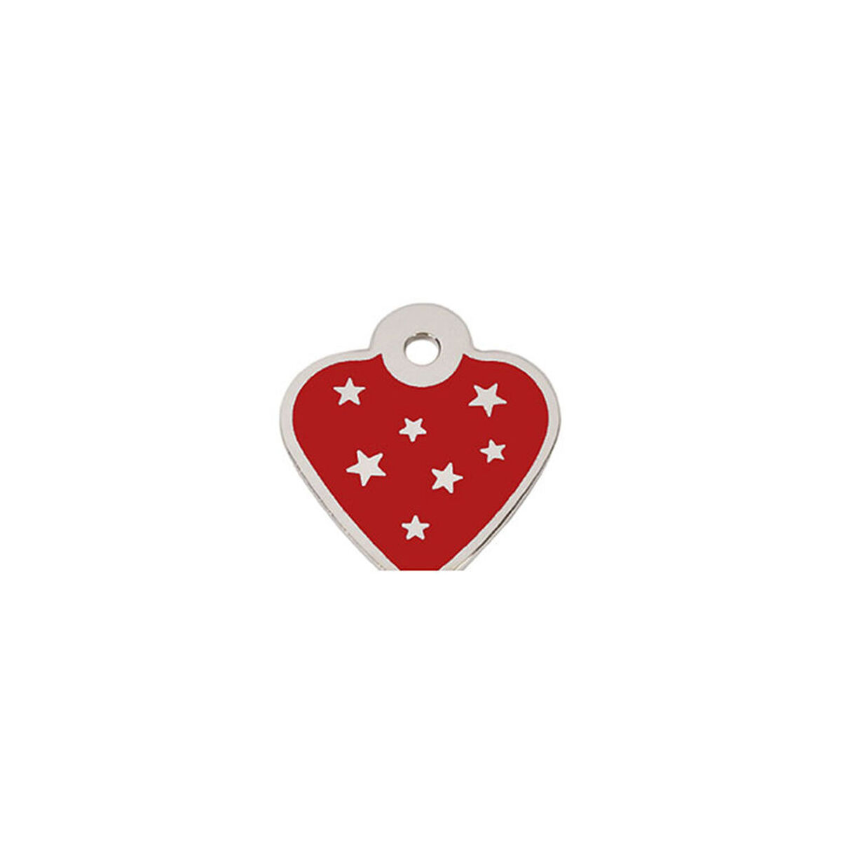 Targhetta per collana Imarc PetScribe Passion Rosso Argento