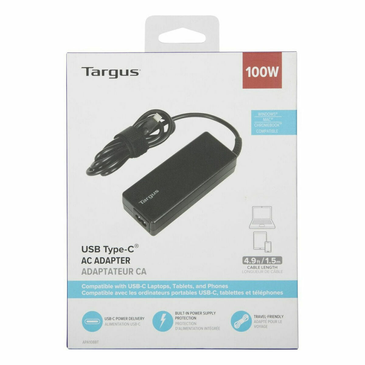 Caricabatterie Portatile Targus APA108EU 100 W 100W - Immagine 3