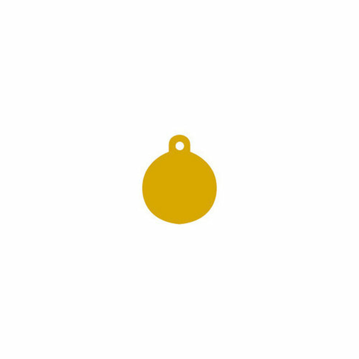 Targhetta per collana Imarc Circle Giallo Dorato - Immagine 2
