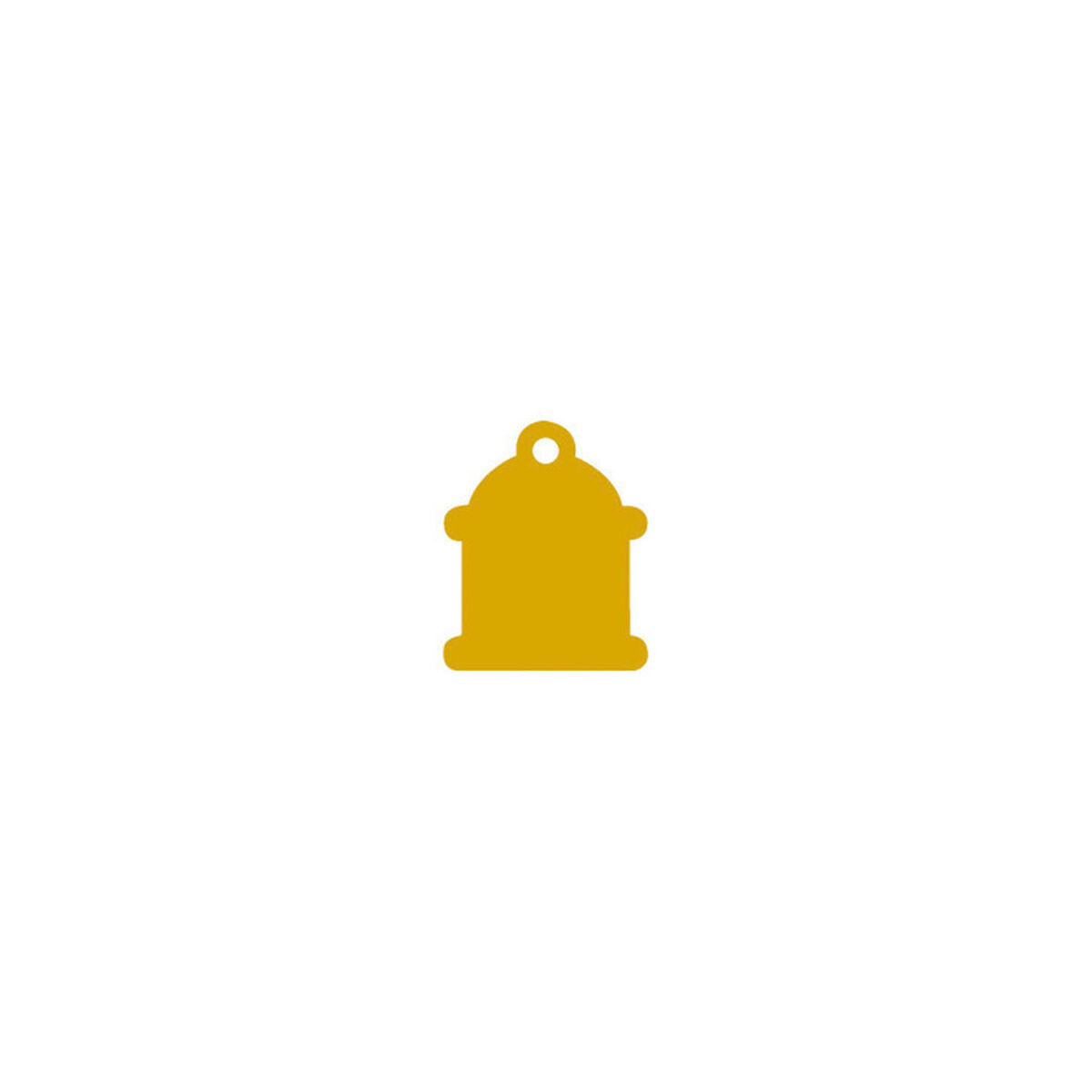 Targhetta per collana Imarc Classic Giallo Dorato