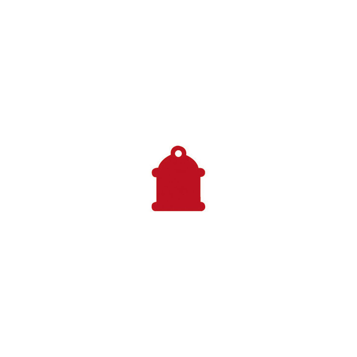 Targhetta per collana Imarc Classic Rosso
