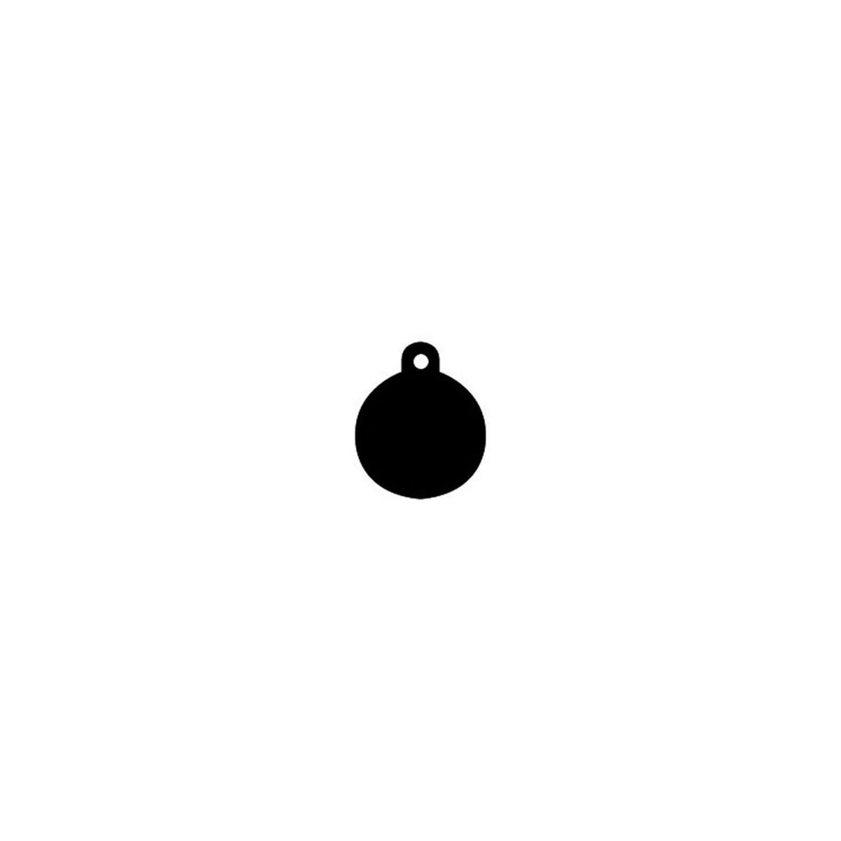 Targhetta per collana Imarc Circle Nero