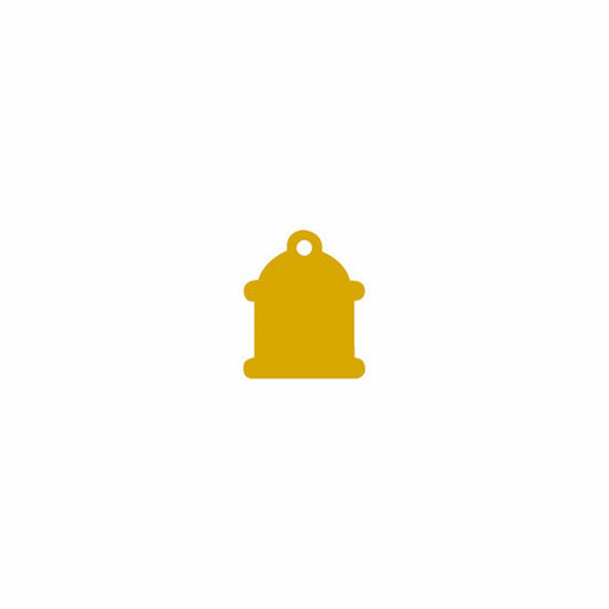 Targhetta per collana Imarc Classic Giallo Dorato - Immagine 2