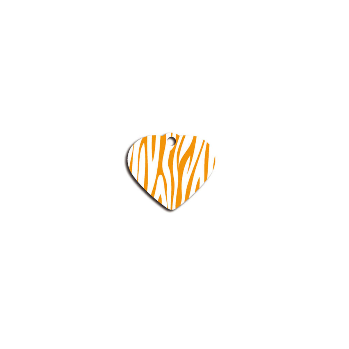 Targhetta per collana Imarc Heart Giallo Arancio