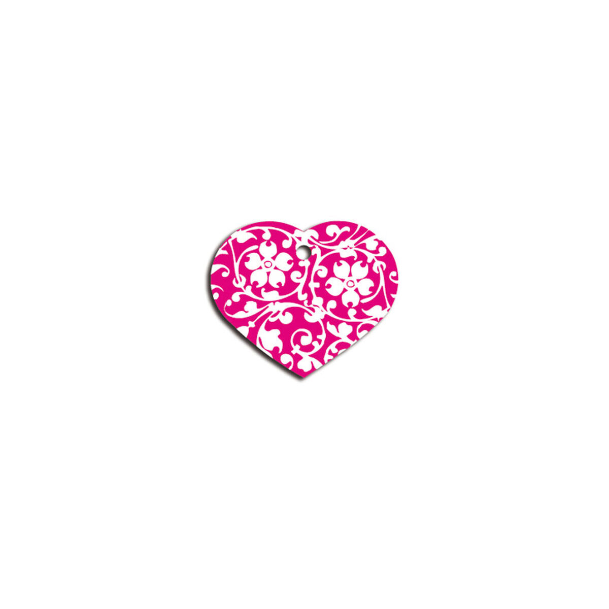 Targhetta per collana Imarc Heart Rosa - Immagine 1