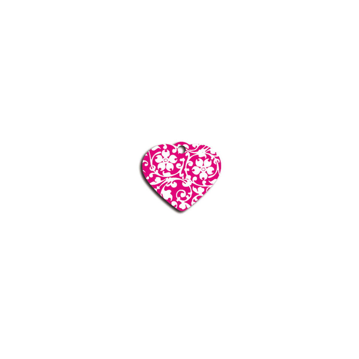 Targhetta per collana Imarc Heart Rosa