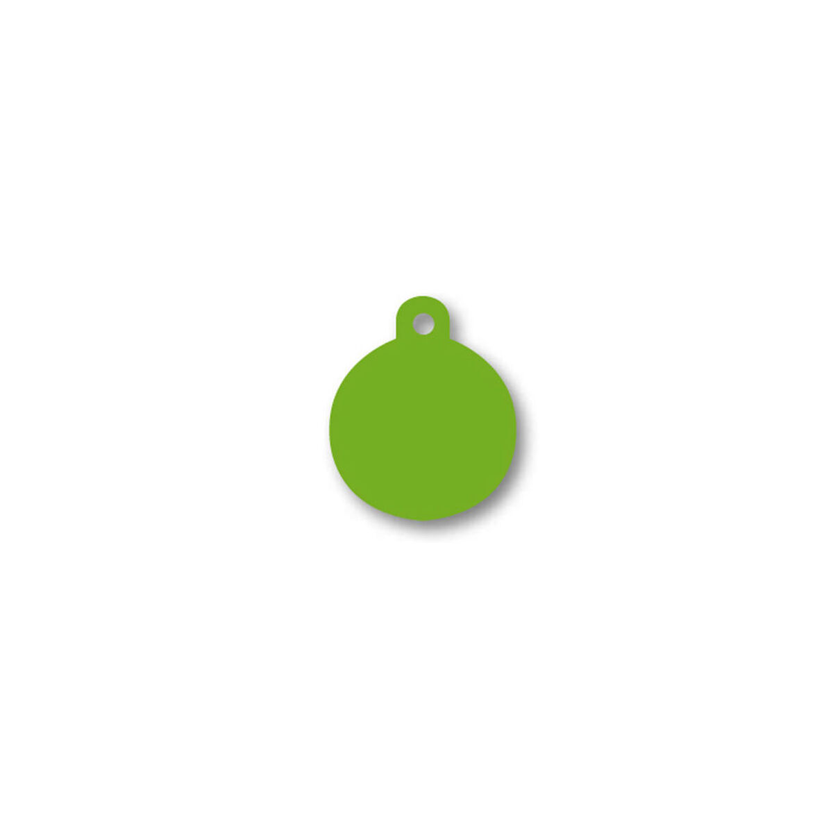 Targhetta per collana Imarc Circle Verde